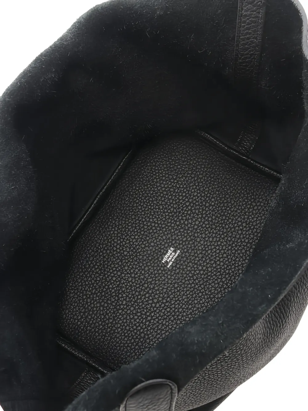 Hermès Pre-owned 2021 MM Picotin Lock Leather Tote Bag in Black, view 3