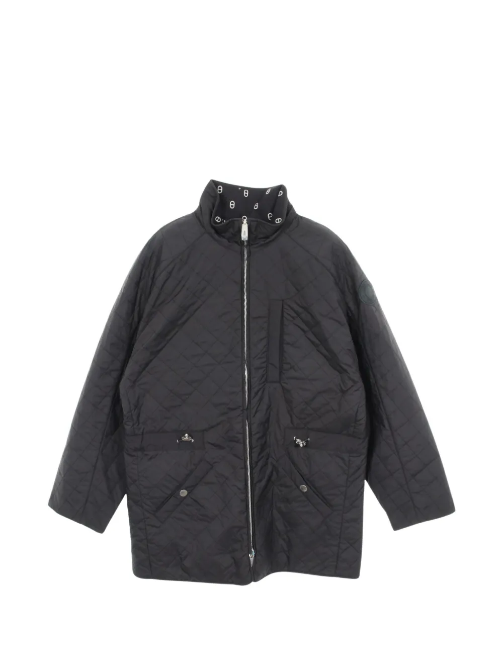 Hermès Pre-Owned 2020s zip-fastening reversible coat - Blue