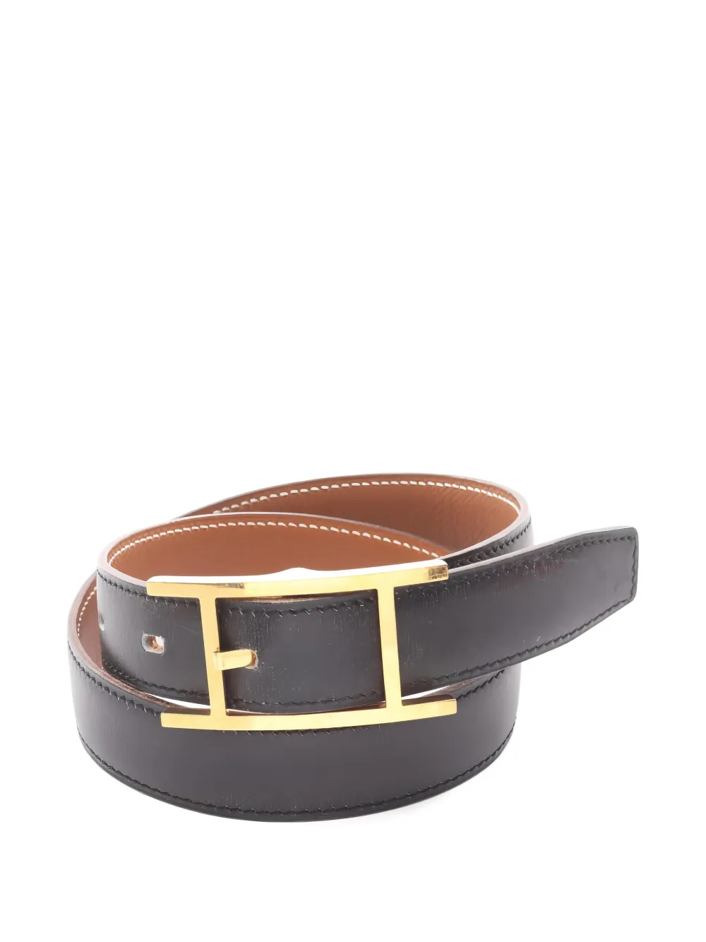 Hermès Pre-Owned 2001 Api 3 reversible belt - Schwarz