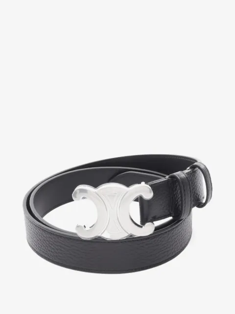 Celine Pre-Owned 2020s 30mm large Triomphe belt