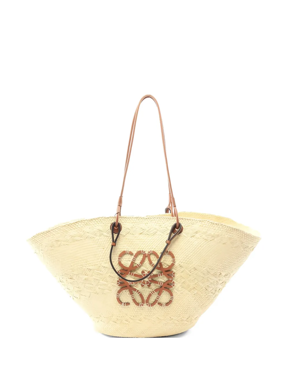 Loewe Pre-Owned 2020s large logo-detail shoulder bag - Toni neutri