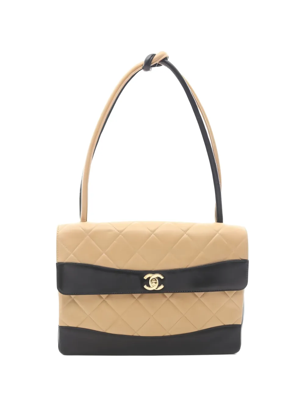 CHANEL Pre-Owned 2000-2002 Matelassé shoulder bag - Neutrals