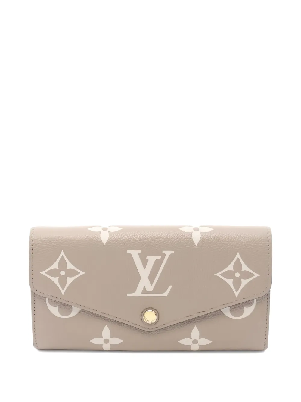 Louis Vuitton Pre-Owned 2021 Monogram leather wallet - Nude