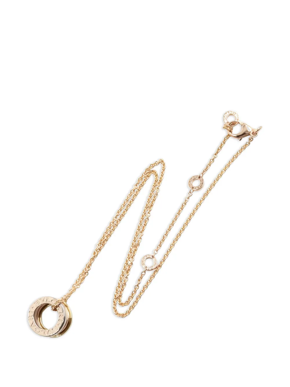Bvlgari Pre-Owned B-zero1 logo-engraved necklace - Oro