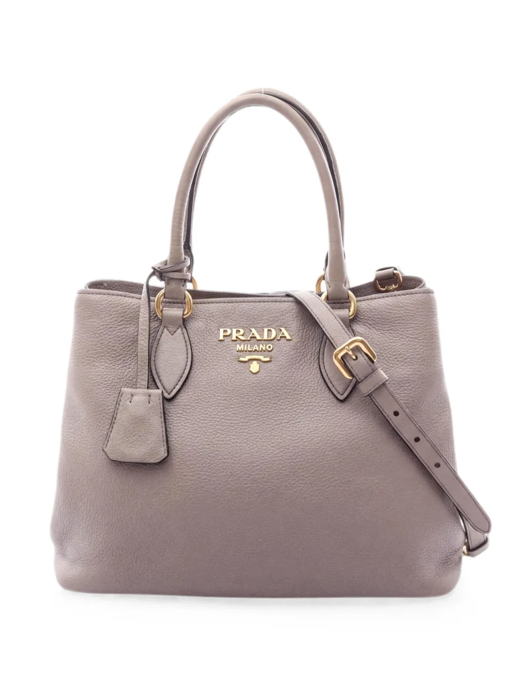 Prada Pre-Owned 2010s Vitello Daino leather handbag - Grigio