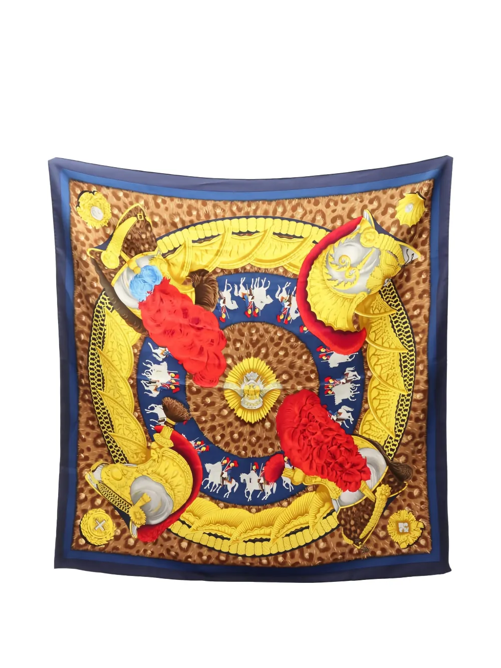 Hermès Pre-Owned 2000s Carré 90 Casques et Plumets scarf - Blau