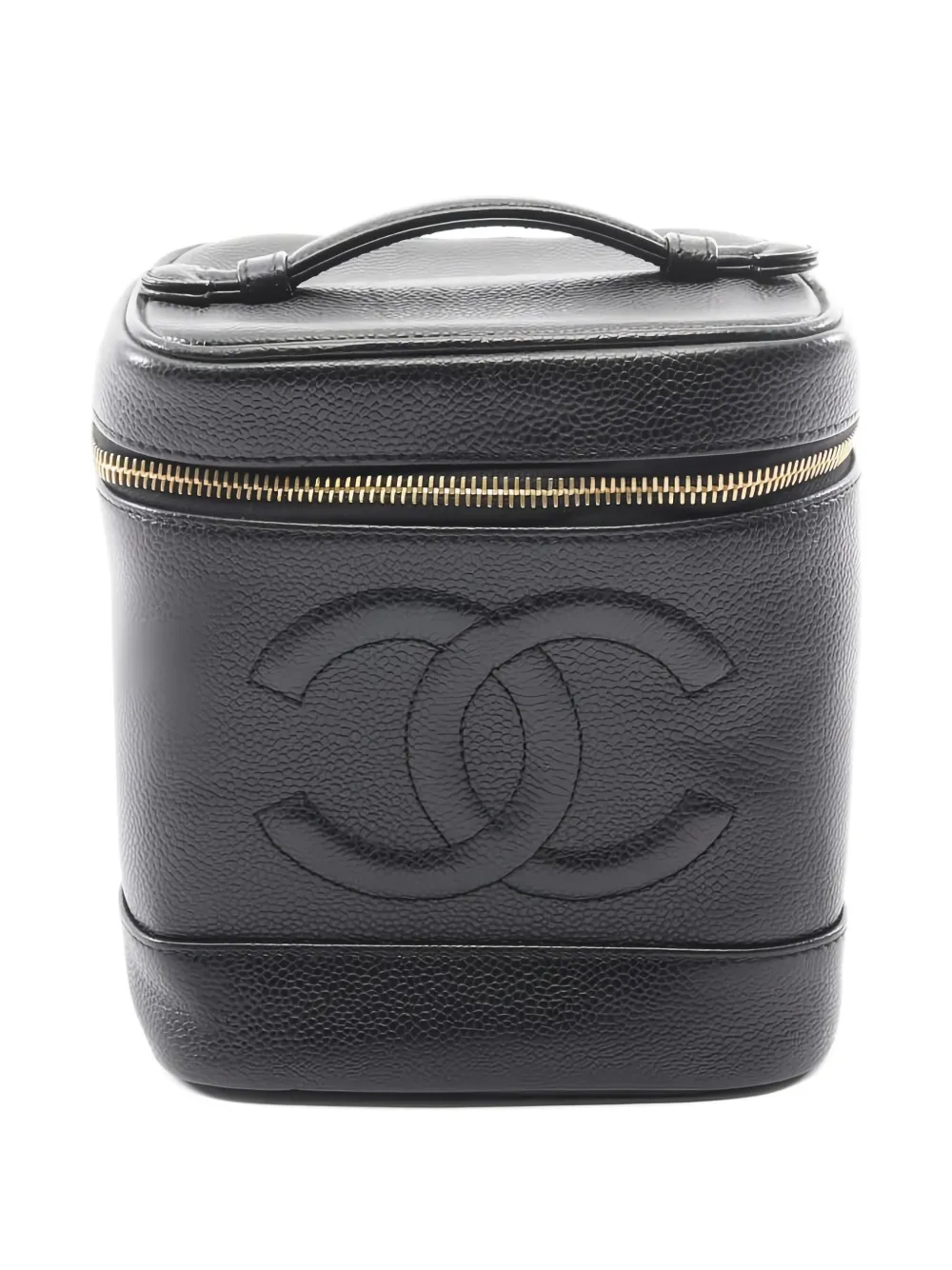 CHANEL Pre-Owned 2002-2003 leather vanity bag - Nero