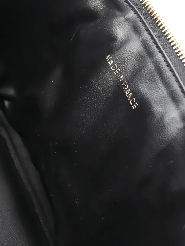 CHANEL Pre-Owned 2002-2003 レザーバニティバッグ | ブラック