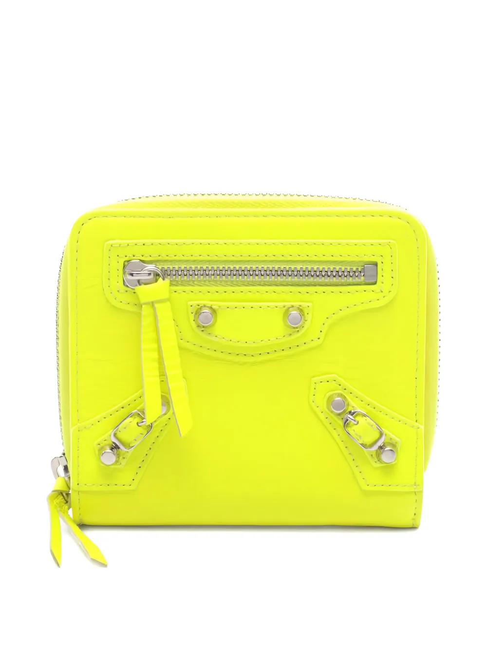 Balenciaga Pre-Owned Portafoglio bi-fold con zip a giro anni 2010 - Giallo