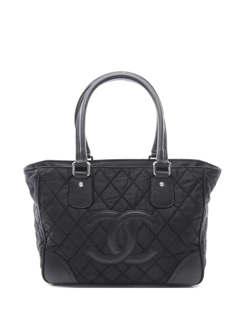 CHANEL Pre-Owned Borsa tote in pelle trapuntata 2008 - Nero