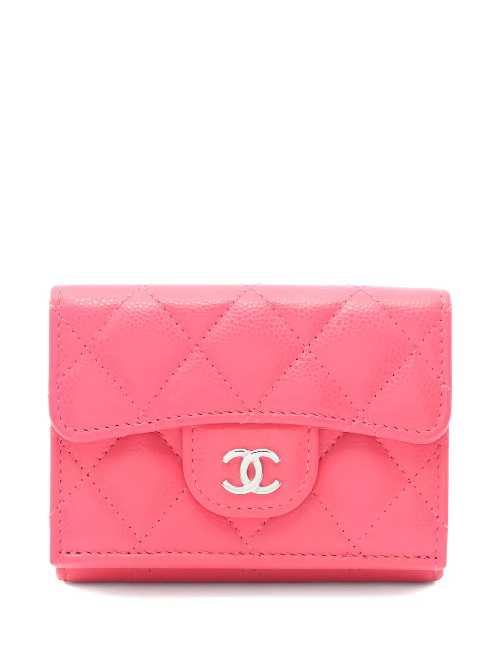 CHANEL Pre-Owned 2021 tri-fold wallet - Rosa