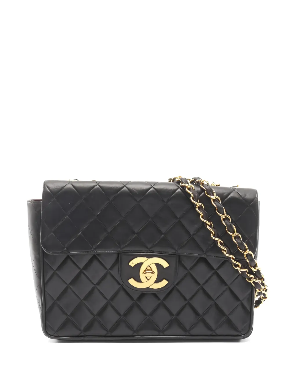CHANEL Pre-Owned Borsa a spalla Decamatlassé 1994-1996 - Nero