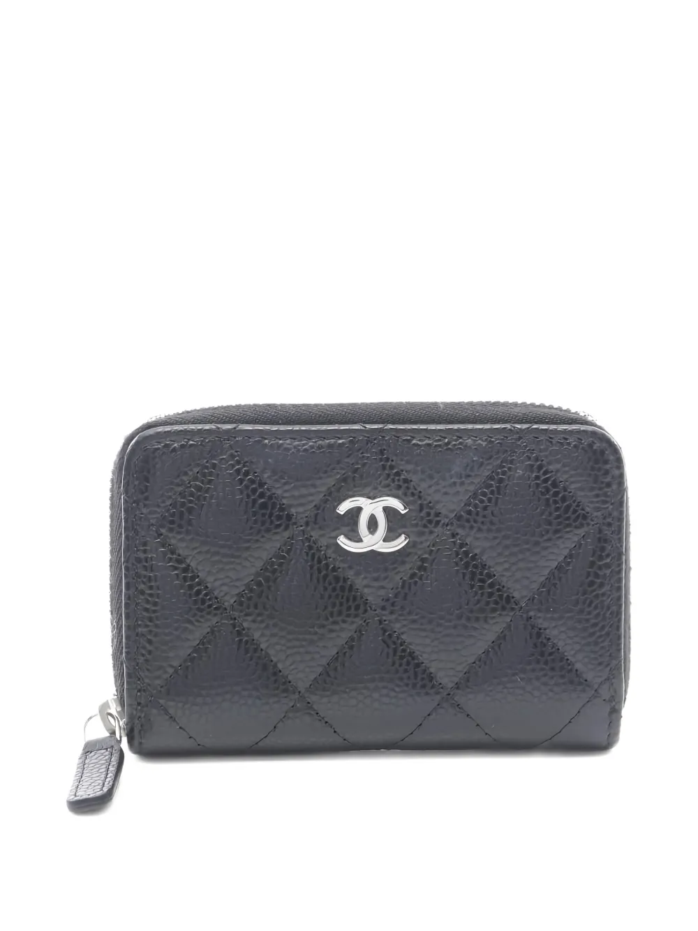 CHANEL Pre-Owned 2021 quilted zip-fastening wallet - Nero