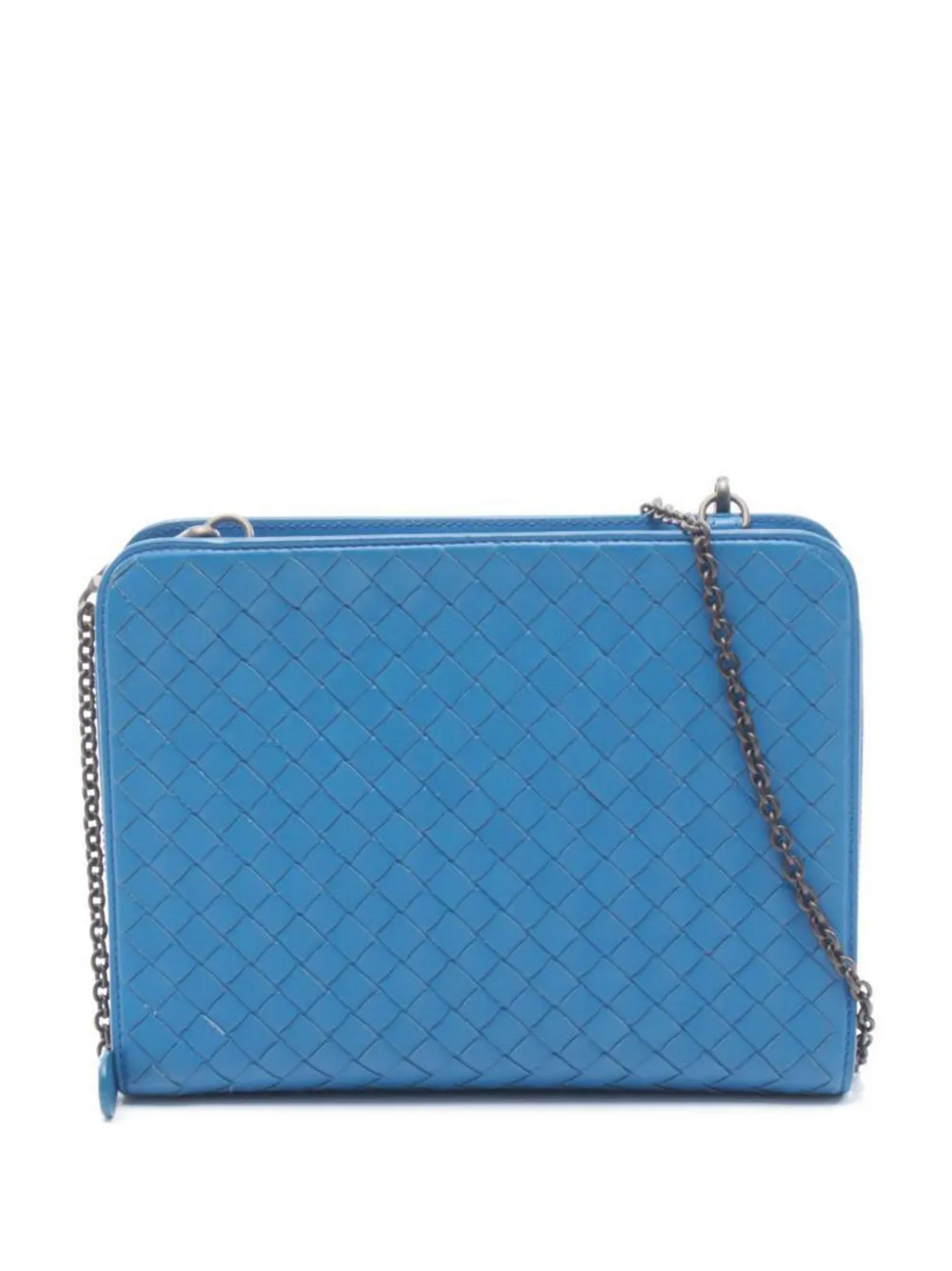 Bottega Veneta Pre-Owned Borsa a spalla Intrecciato in pelle - Blu