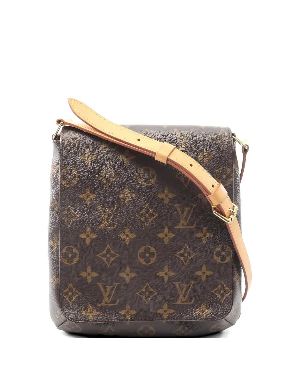 Pre-owned Louis Vuitton 1999 Musette Salsa Monogram Shoulder Bag In Brown