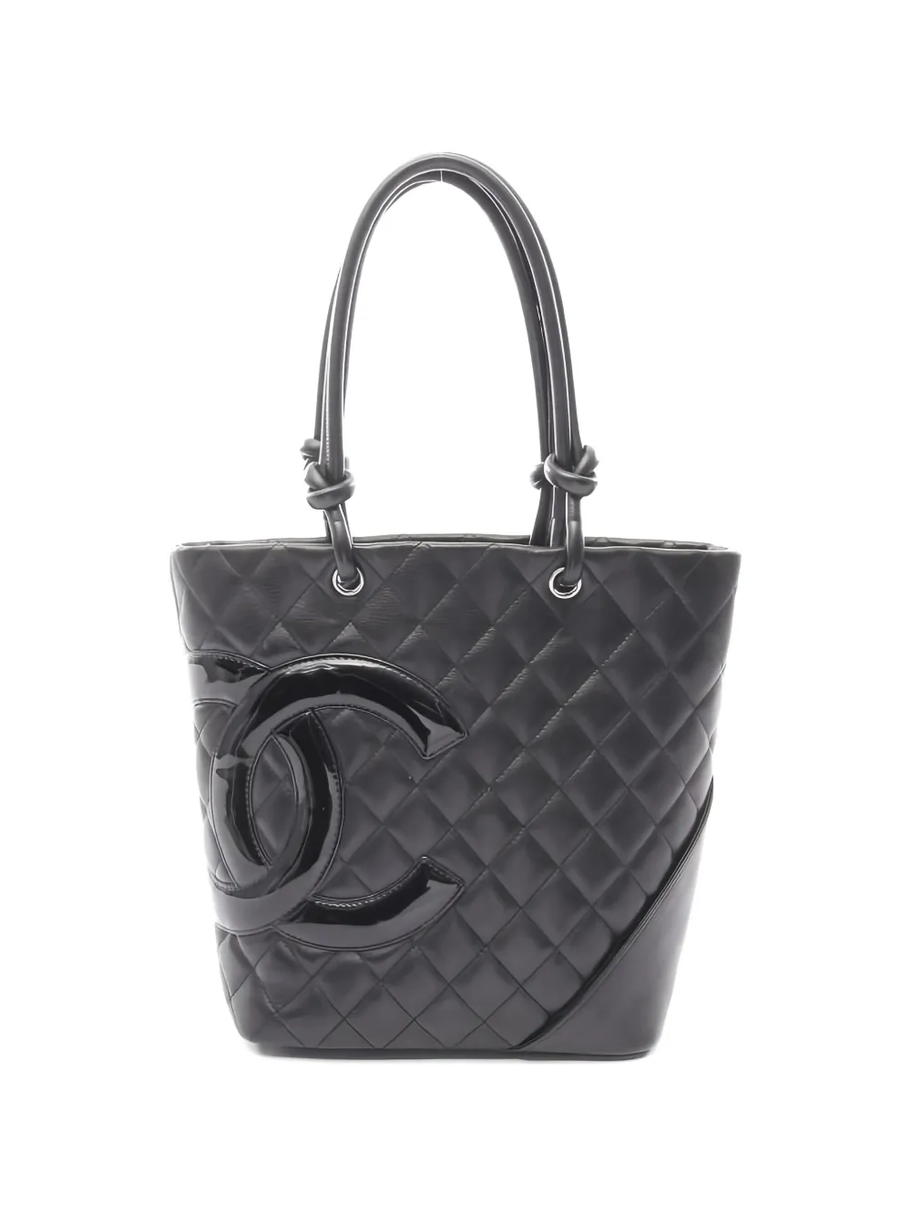 CHANEL Pre-Owned 2005-2006 medium Cambon Line quilted leather tote bag - Nero