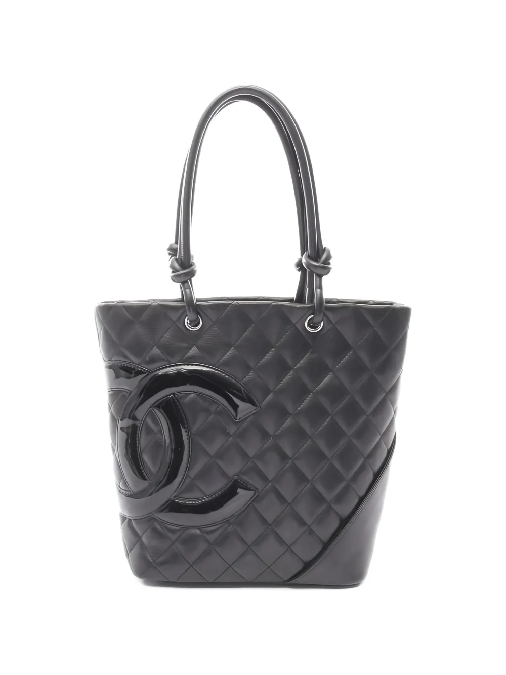 CHANEL Pre-Owned 2005-2006 medium Cambon Line quilted leather tote bag - Nero