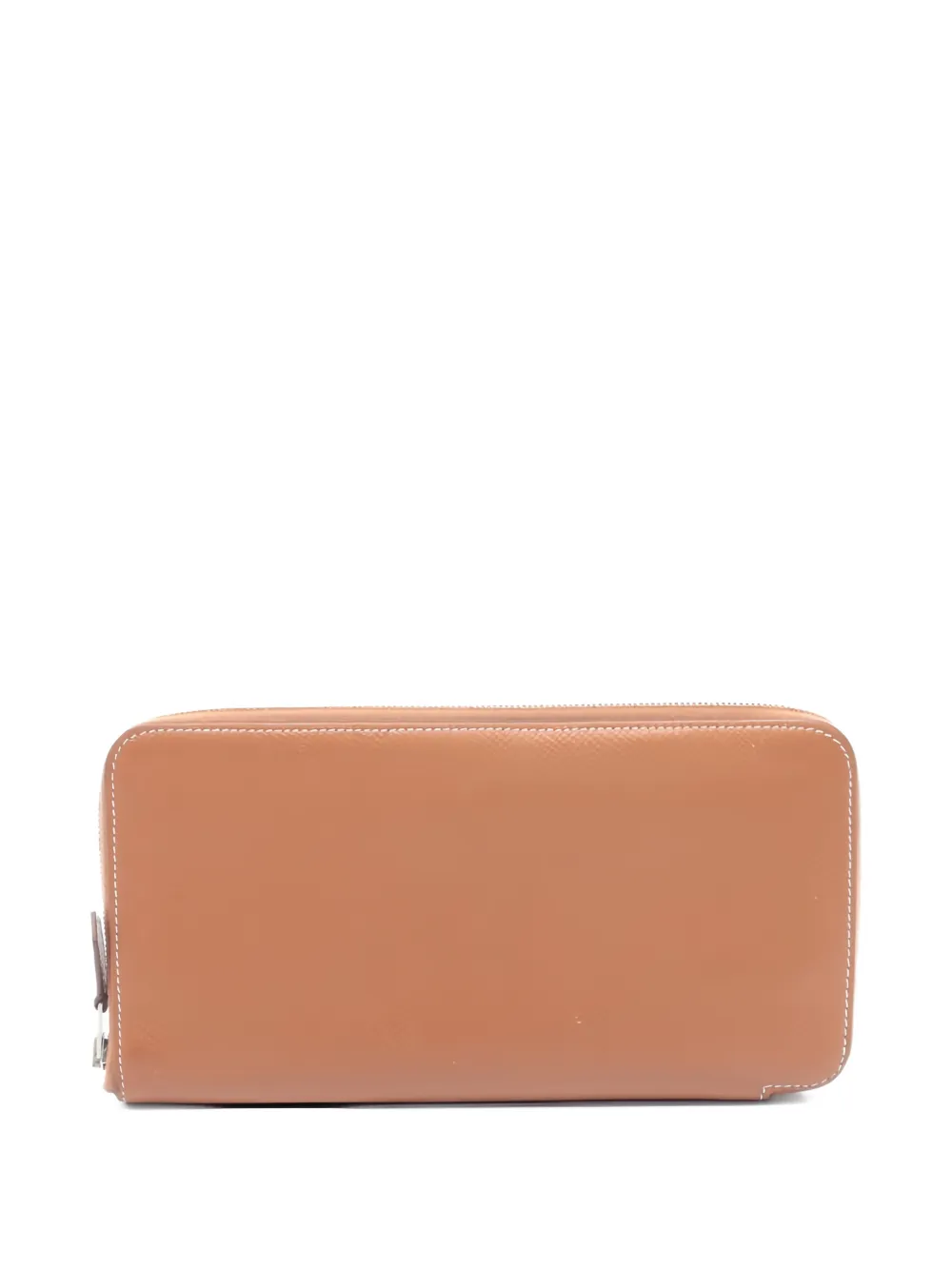 Hermès Pre-Owned 2019 long Azap zip wallet - Braun