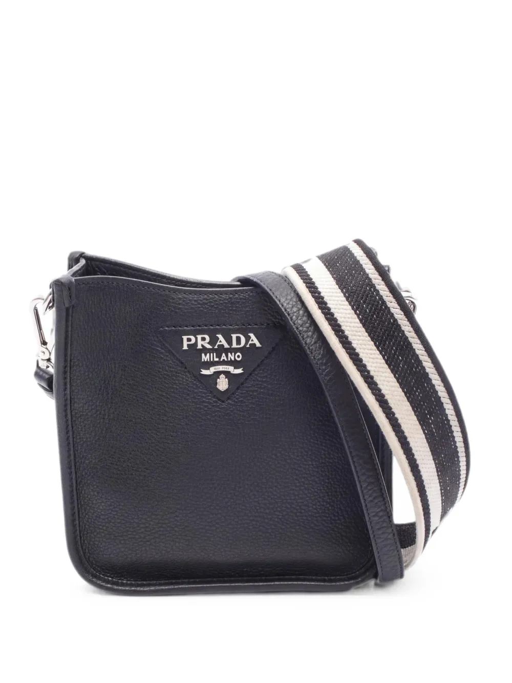 Prada Pre-Owned 2010s Vitello Daino leather shoulder bag - Nero