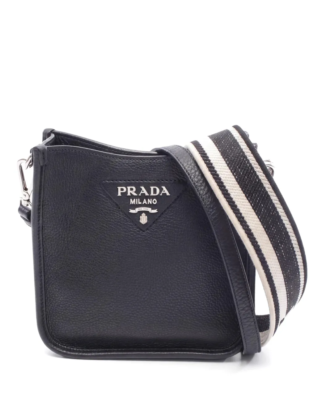 Prada Pre-Owned 2010s Vitello Daino leather shoulder bag - Schwarz