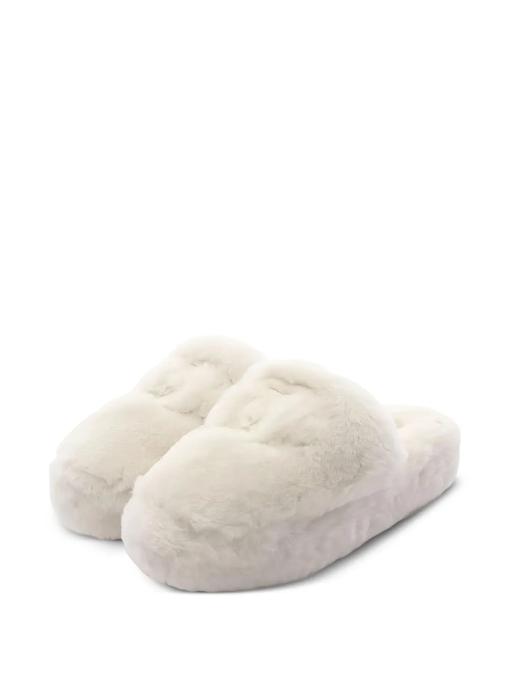 CHANEL Pre-Owned 1986~1988 CC-logo slippers - Nude