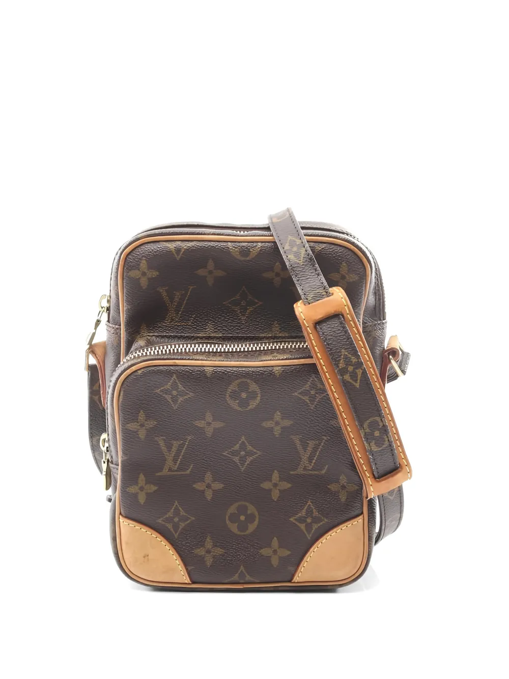 Pre-owned Louis Vuitton 2002 Amazon Monogram-canvas Shoulder Bag In Brown