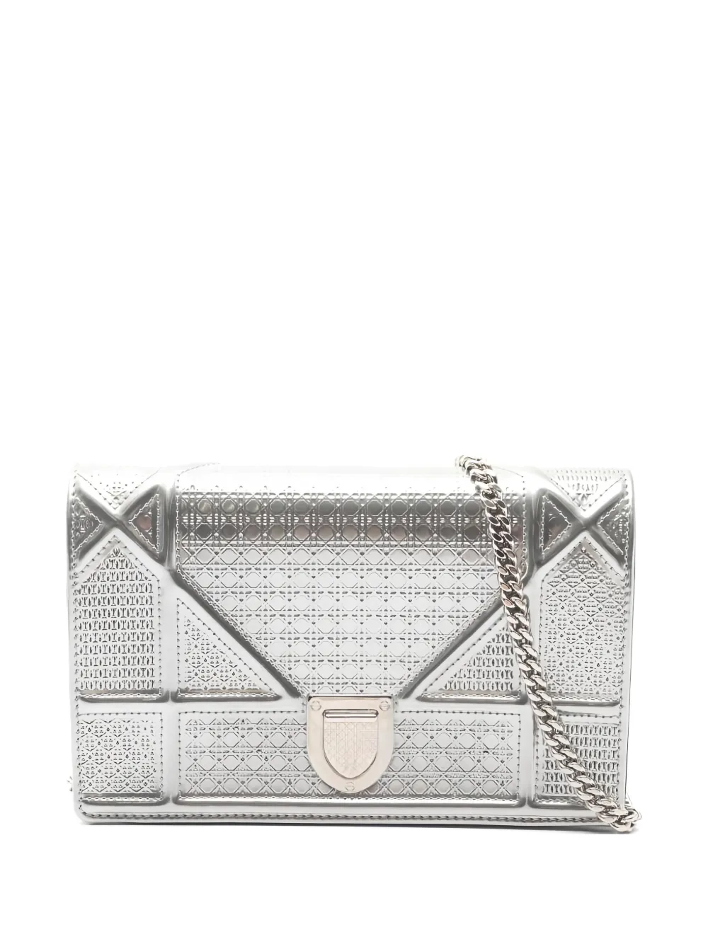 Christian Dior Pre-Owned 2010s Diorama cross body bag - Argento