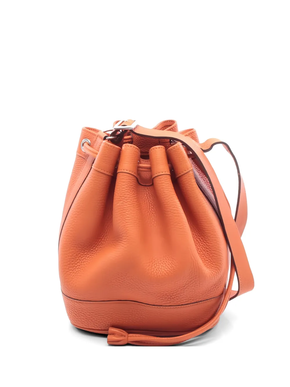 Hermès Pre-Owned 2008 PM Market leather bucket bag - Arancione