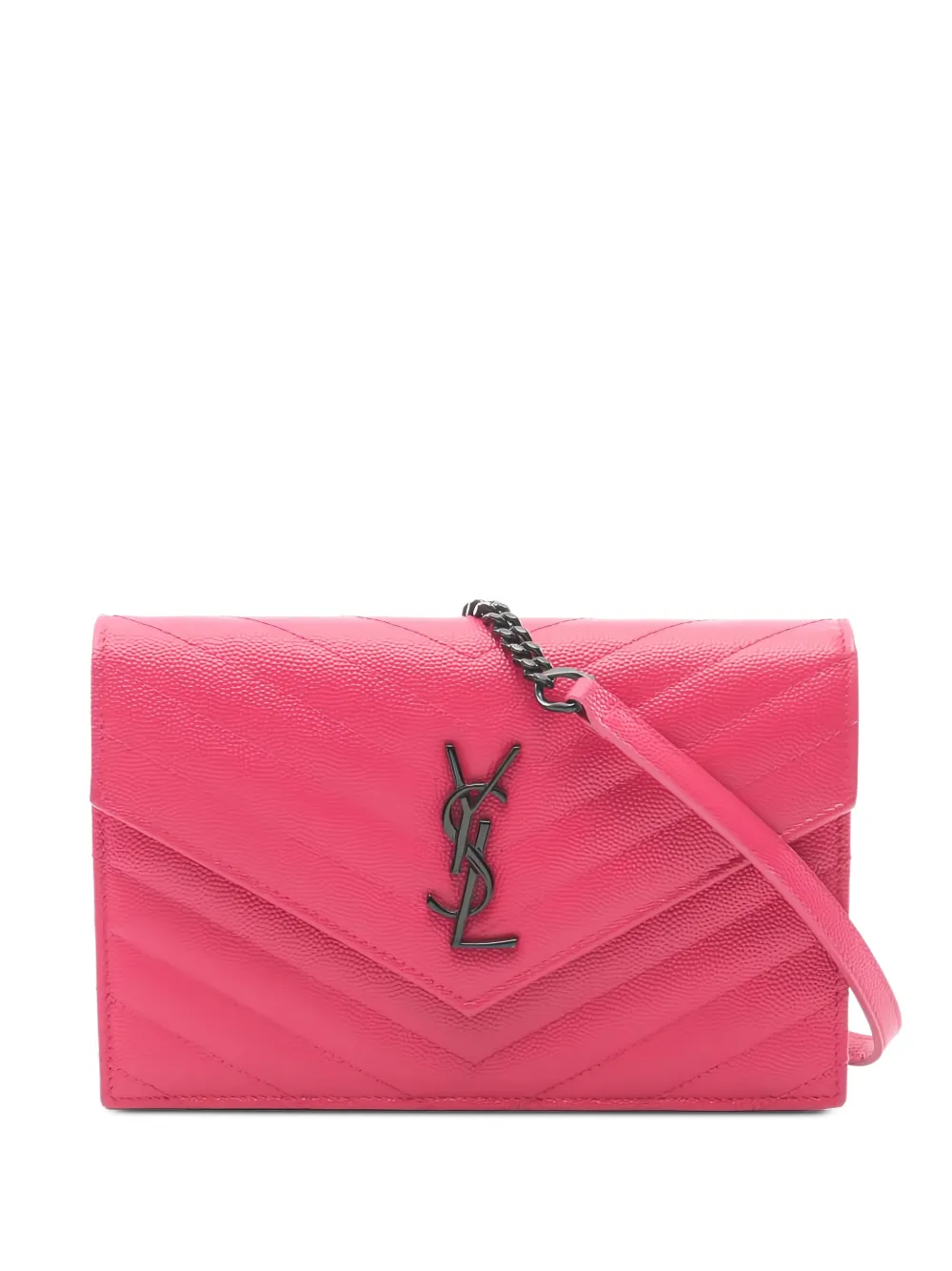 Saint Laurent Pre-Owned 2010 envelope-design leather cross body bag - Rosa
