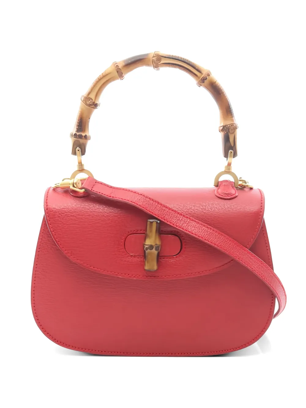 Gucci Pre-Owned 2010s Bamboo 1947 handbag - Rosso