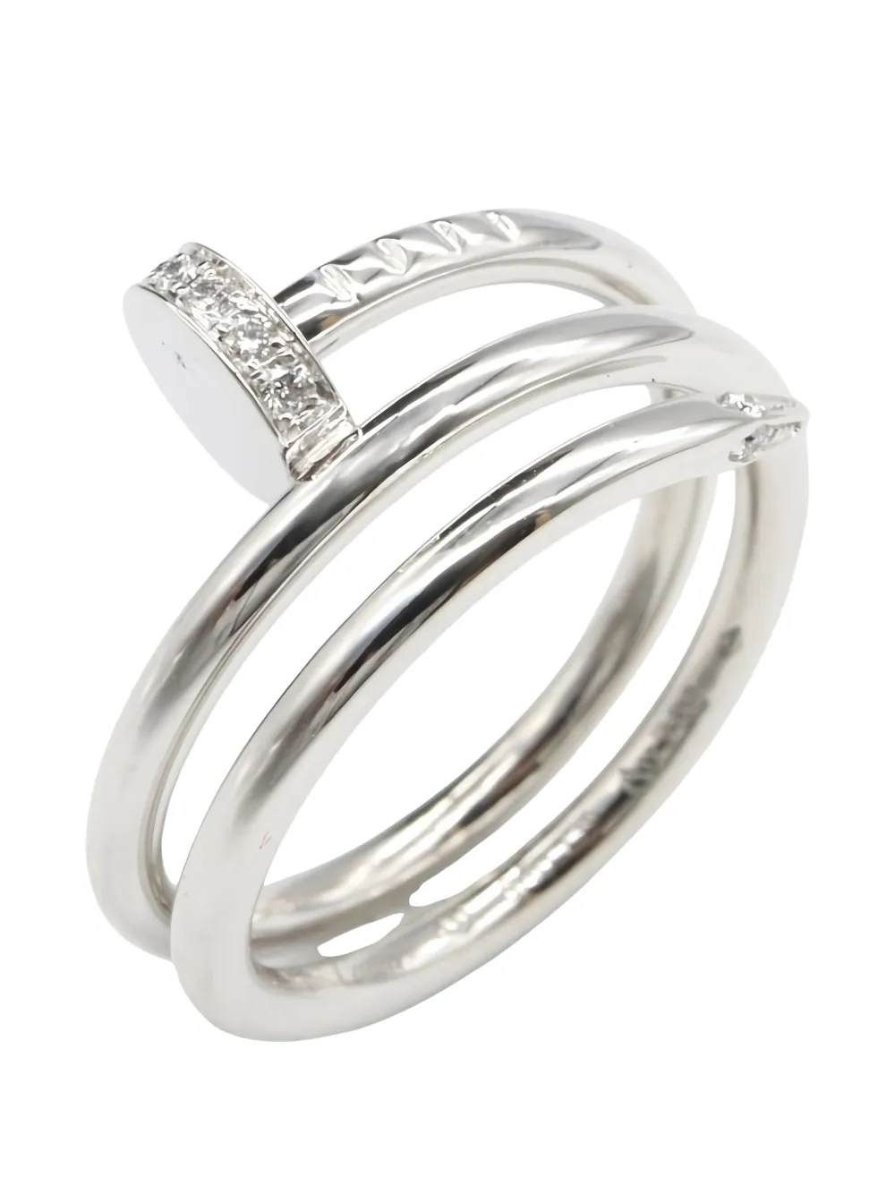 Cartier 2010s Juste un Clou diamond ring - Argento