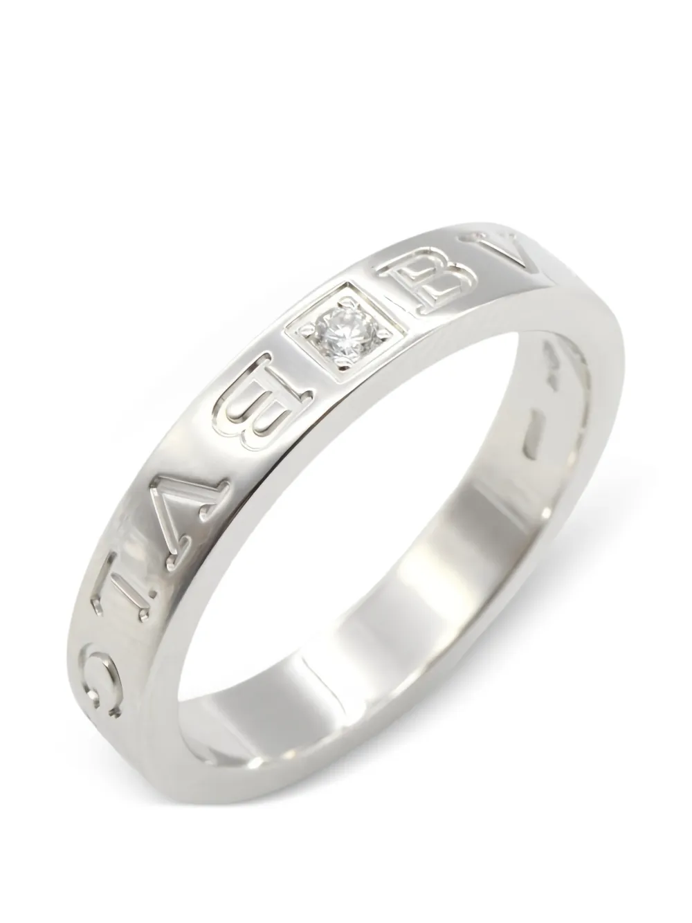 Bvlgari Pre-Owned B-zero1 diamond ring - Argento