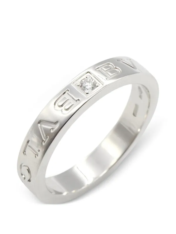 Bvlgari Pre-owned B-zero1 Diamond Ring in Silver