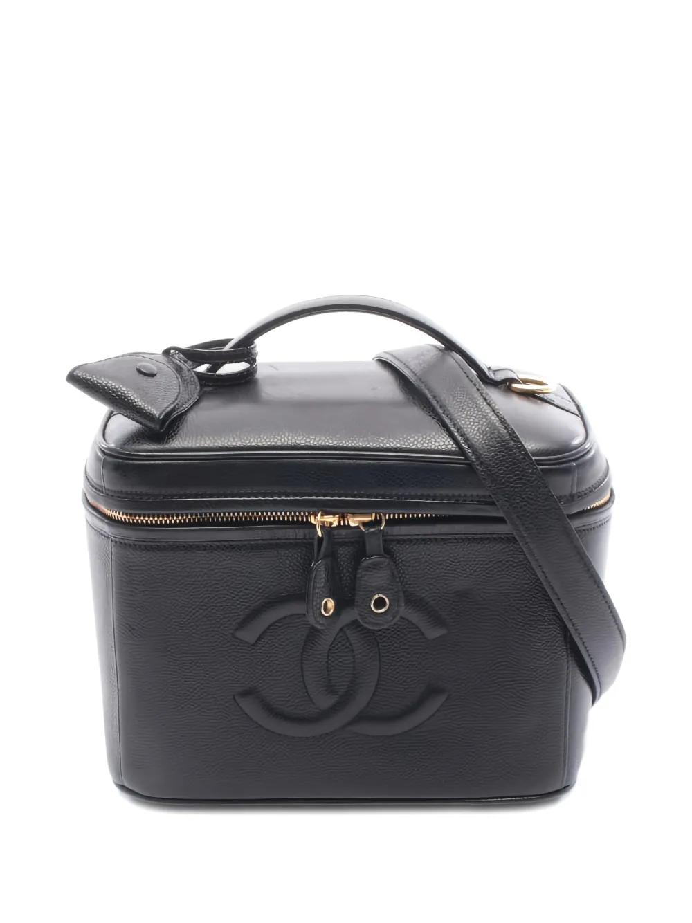 CHANEL Pre-Owned 1996-1997 Coco Mark vanity bag - Nero