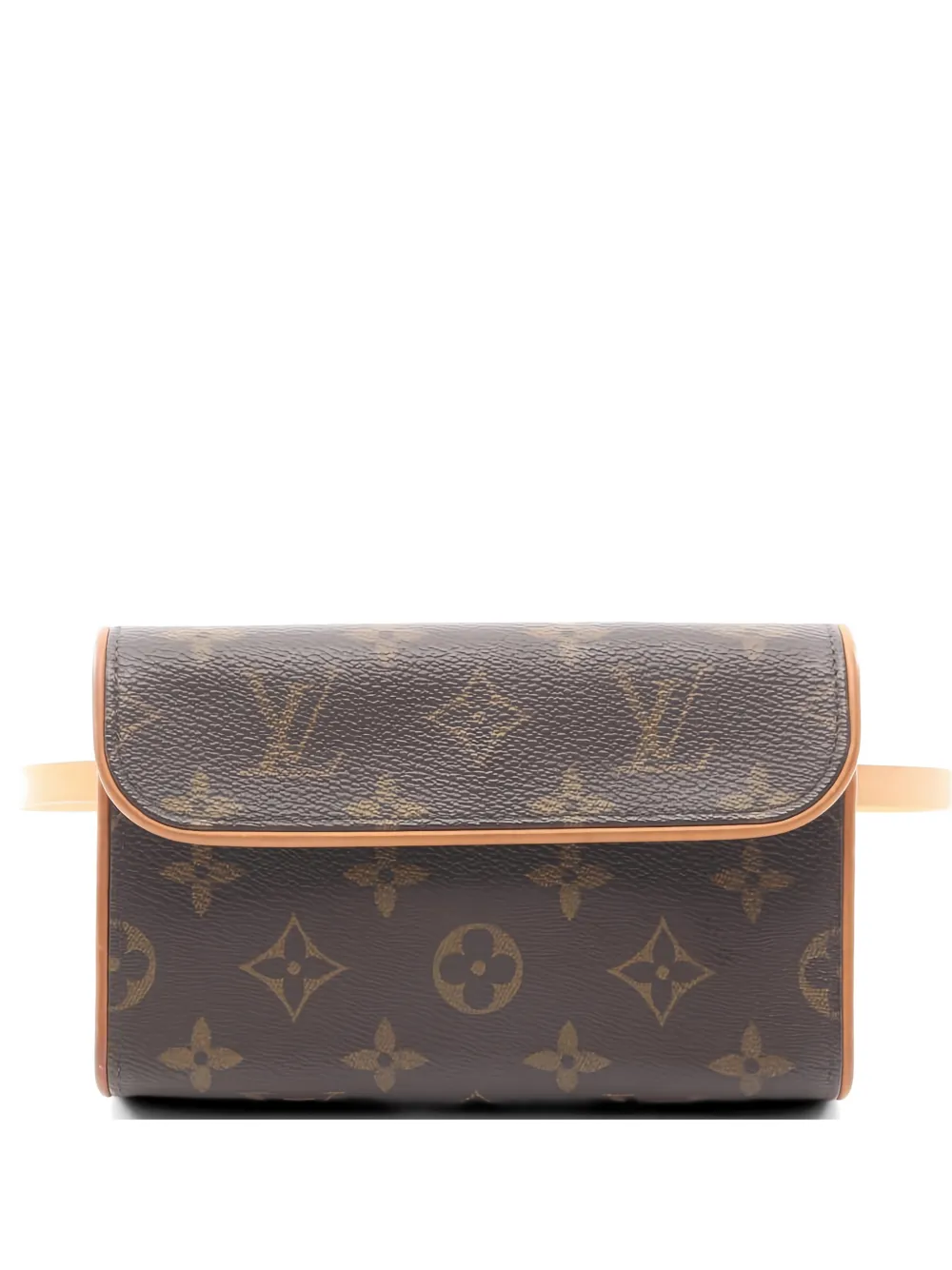 Pre-owned Louis Vuitton 2002 Florentine Monogram Belt Bag In Brown