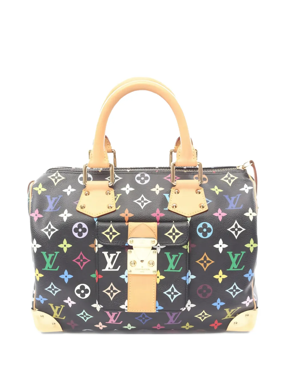 Louis Vuitton Pre-Owned 30 Speedy monogram leather tote bag - Nero