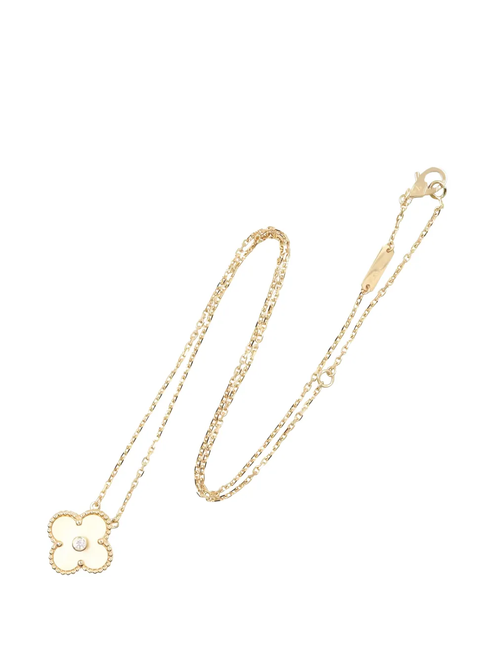 Van Cleef & Arpels Pre-Owned 2010s Alhambra mother-of-pearl necklace - Oro