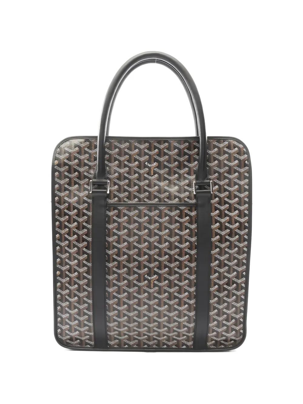 Goyard Pre-Owned 2010s coated-canvas leather-trim tote bag - Nero