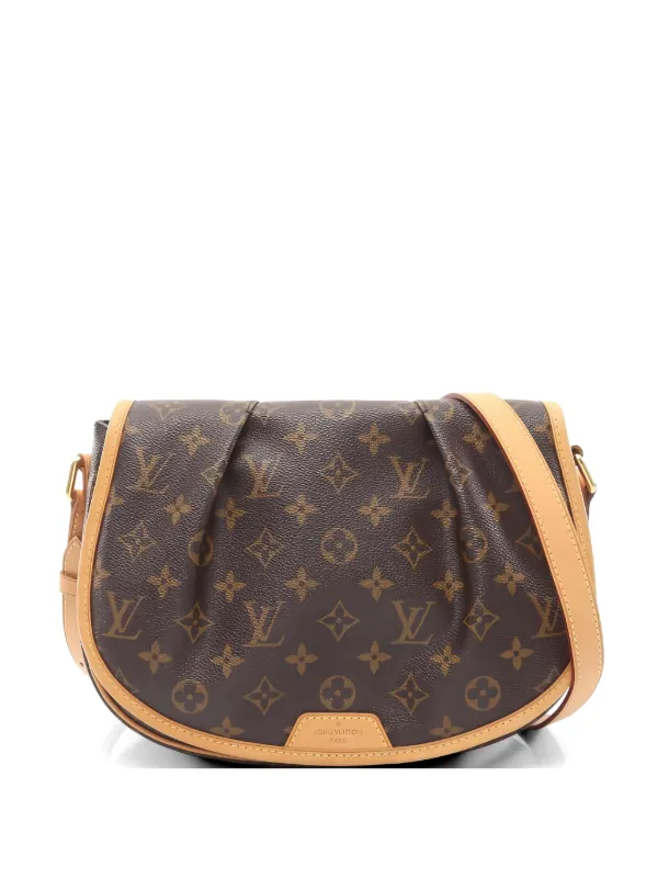 Louis Vuitton Pre-owned 2011 PM Menilmontant Monogram Shoulder Bag in Brown