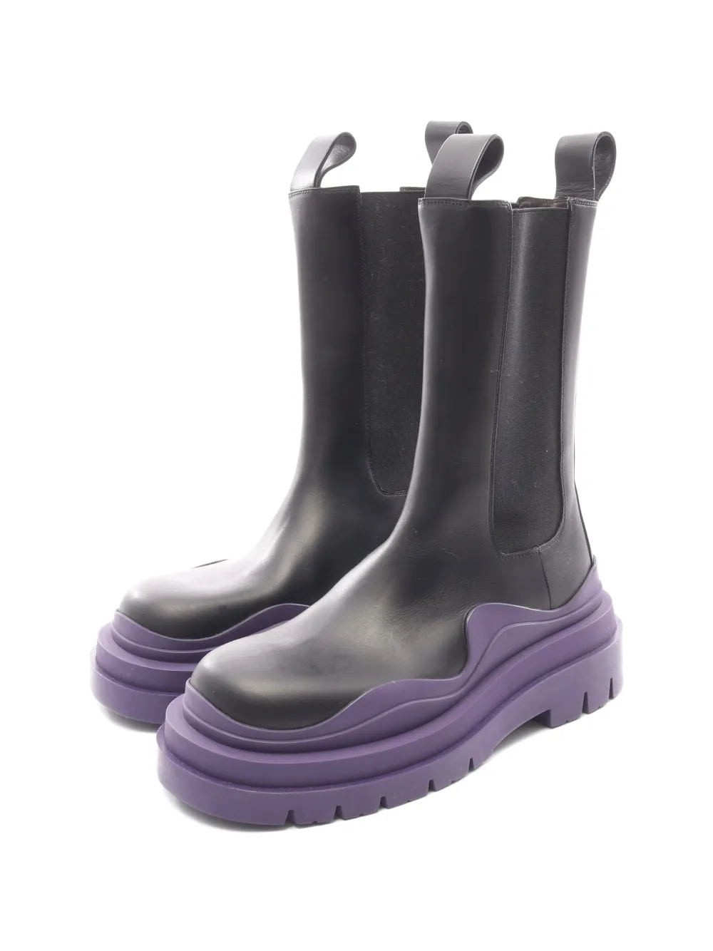 Bottega Veneta Pre-Owned Tire chelsea boots - Schwarz