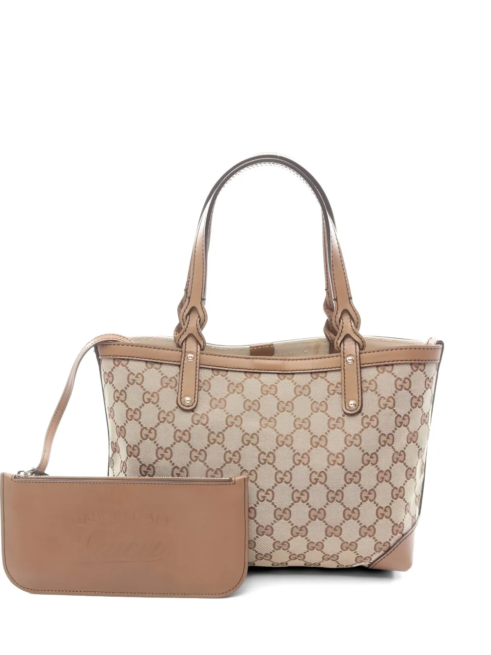 Gucci Pre-Owned Shopper mit GG-Muster - Nude