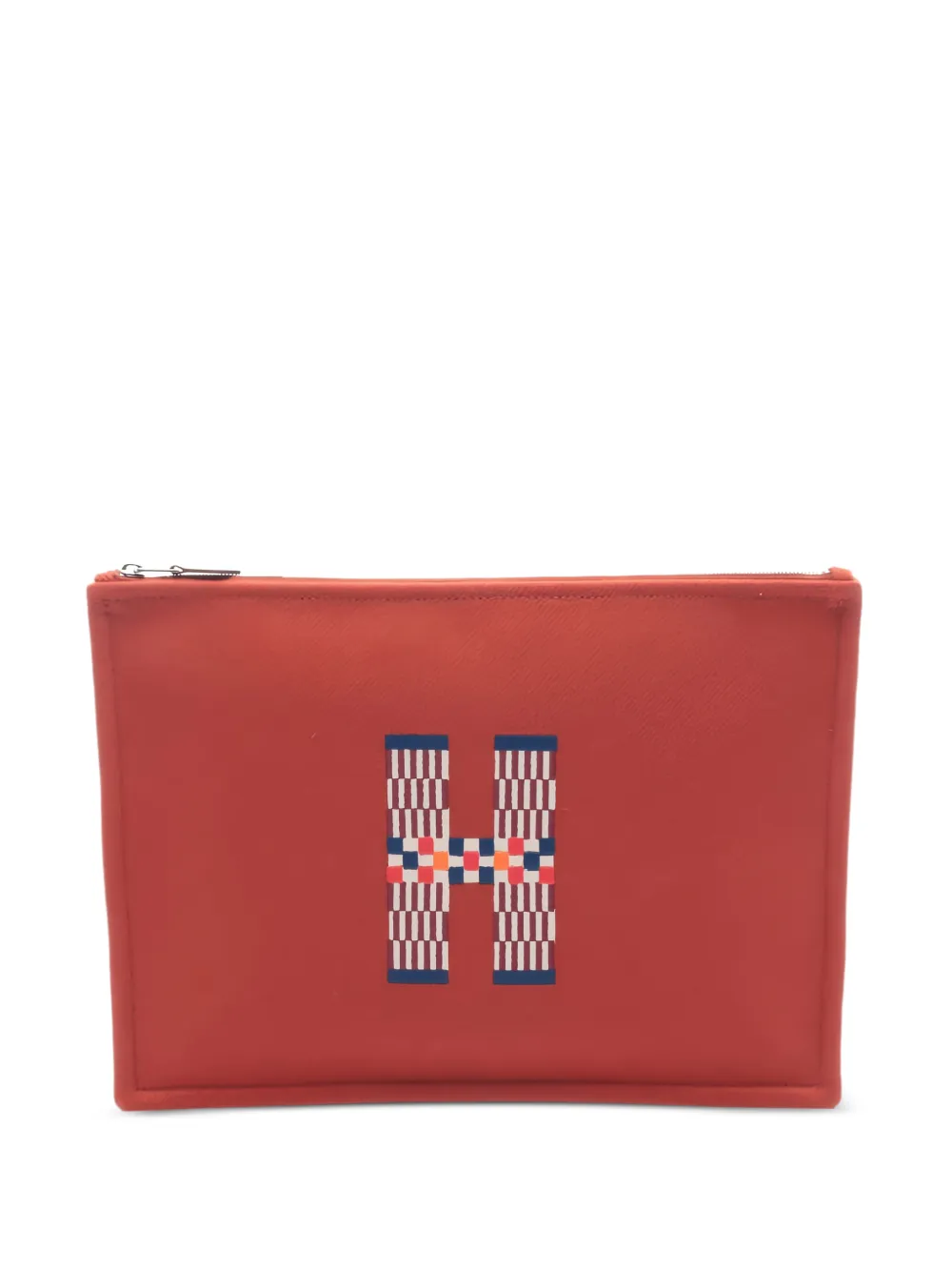 Hermès Pre-Owned Clutch GM con logo anni 2020 - Arancione