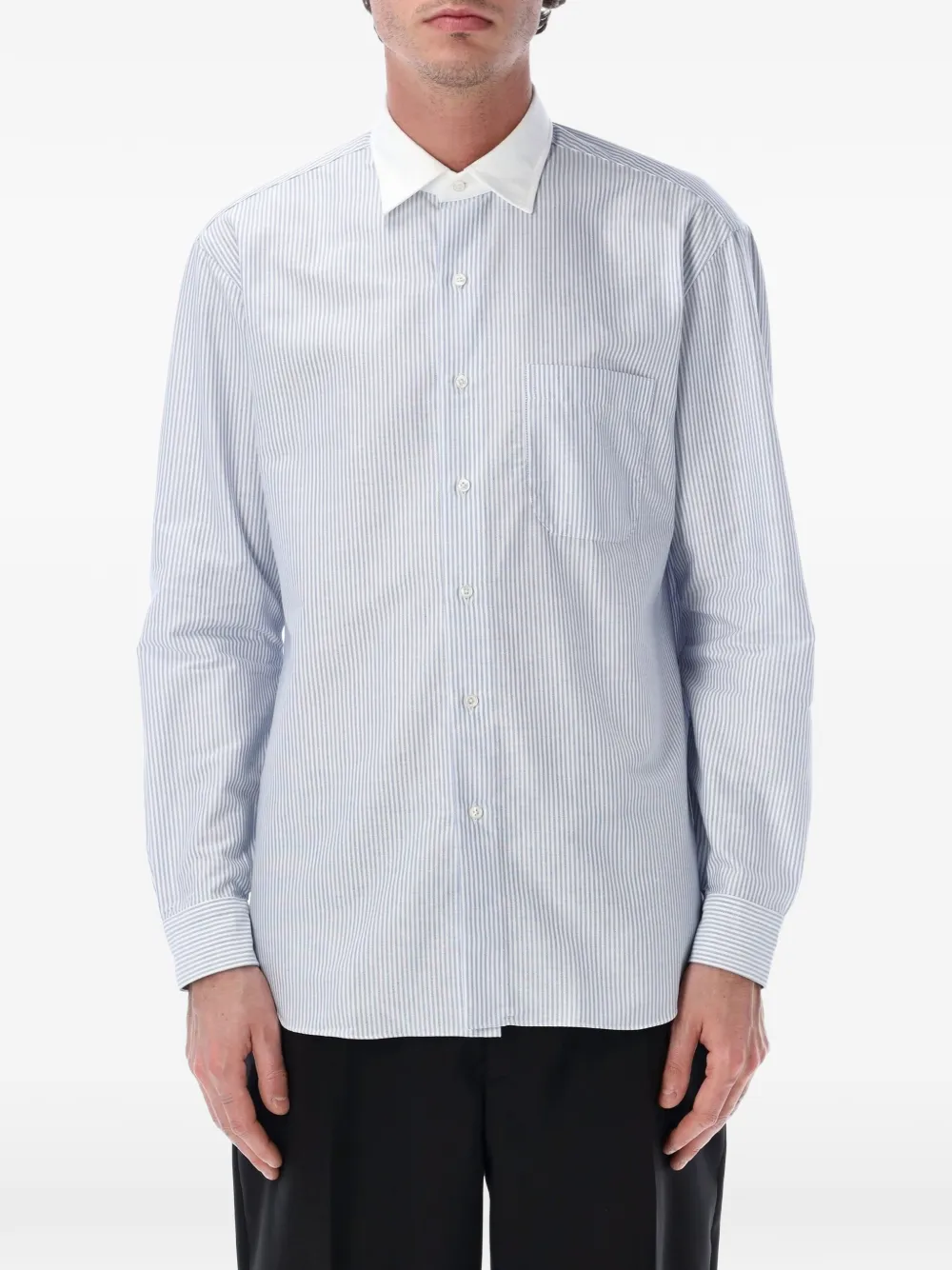 Salvatore Piccolo Alberto striped shirt - Bianco