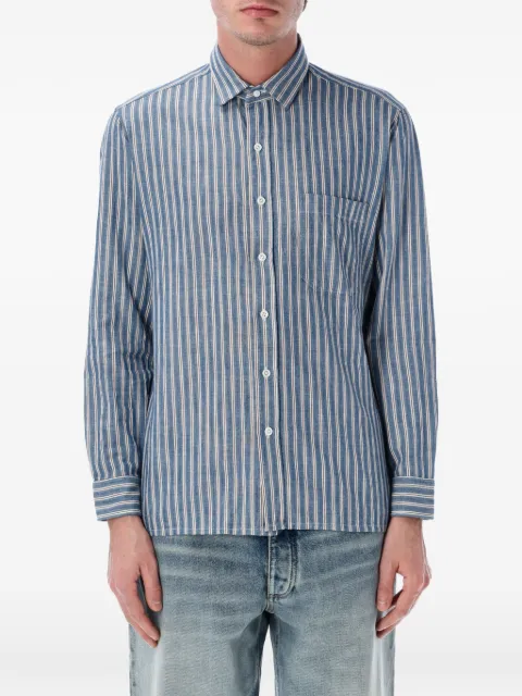 Salvatore Piccolo striped chest-pocket shirt