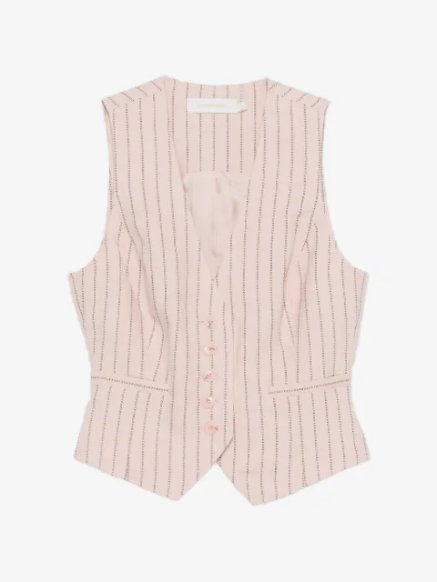 ZIMMERMANN Alchemy striped buttoned waistcoat