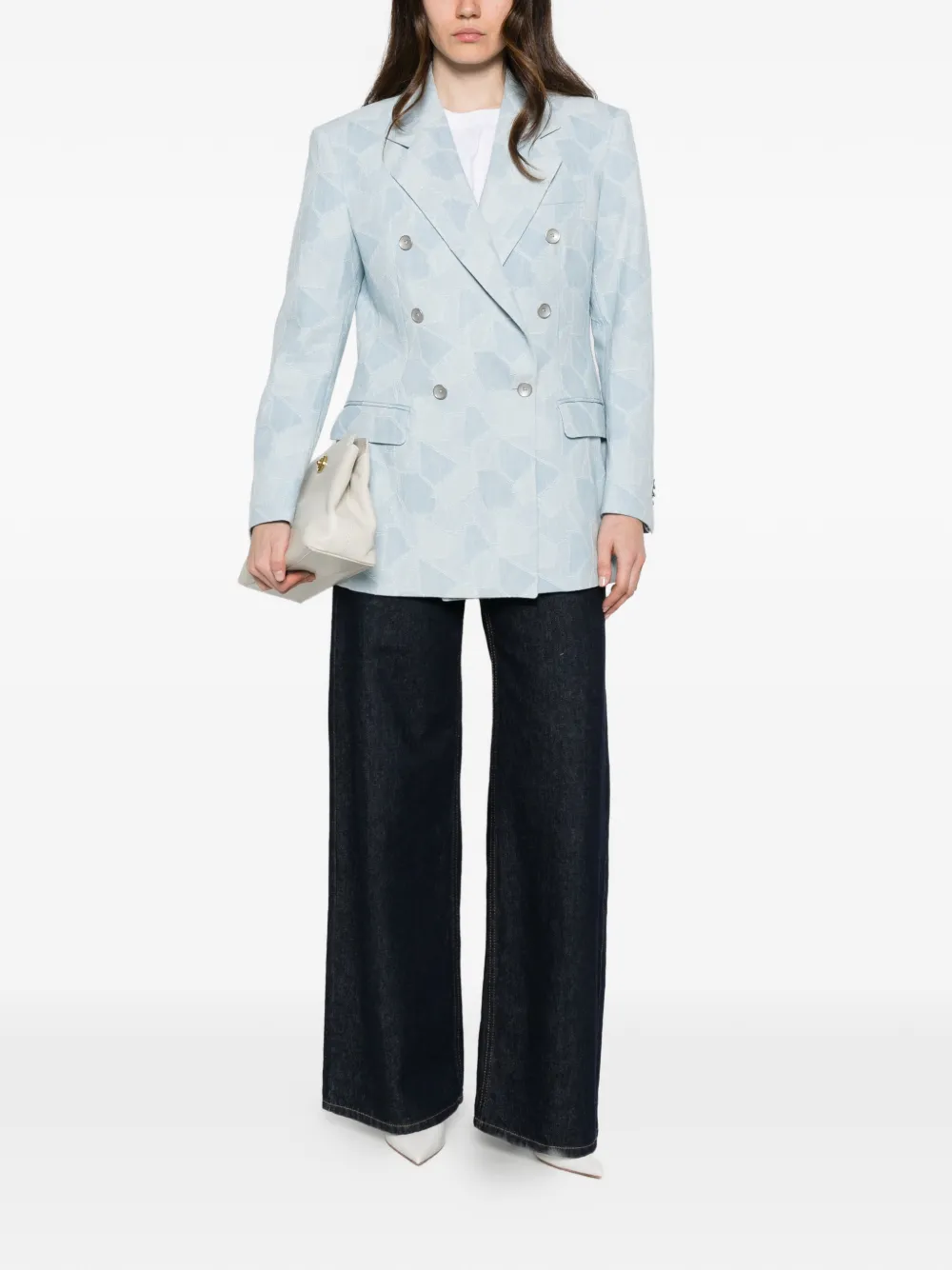 Tagliatore Blazer met dubbele rij knopen Blauw