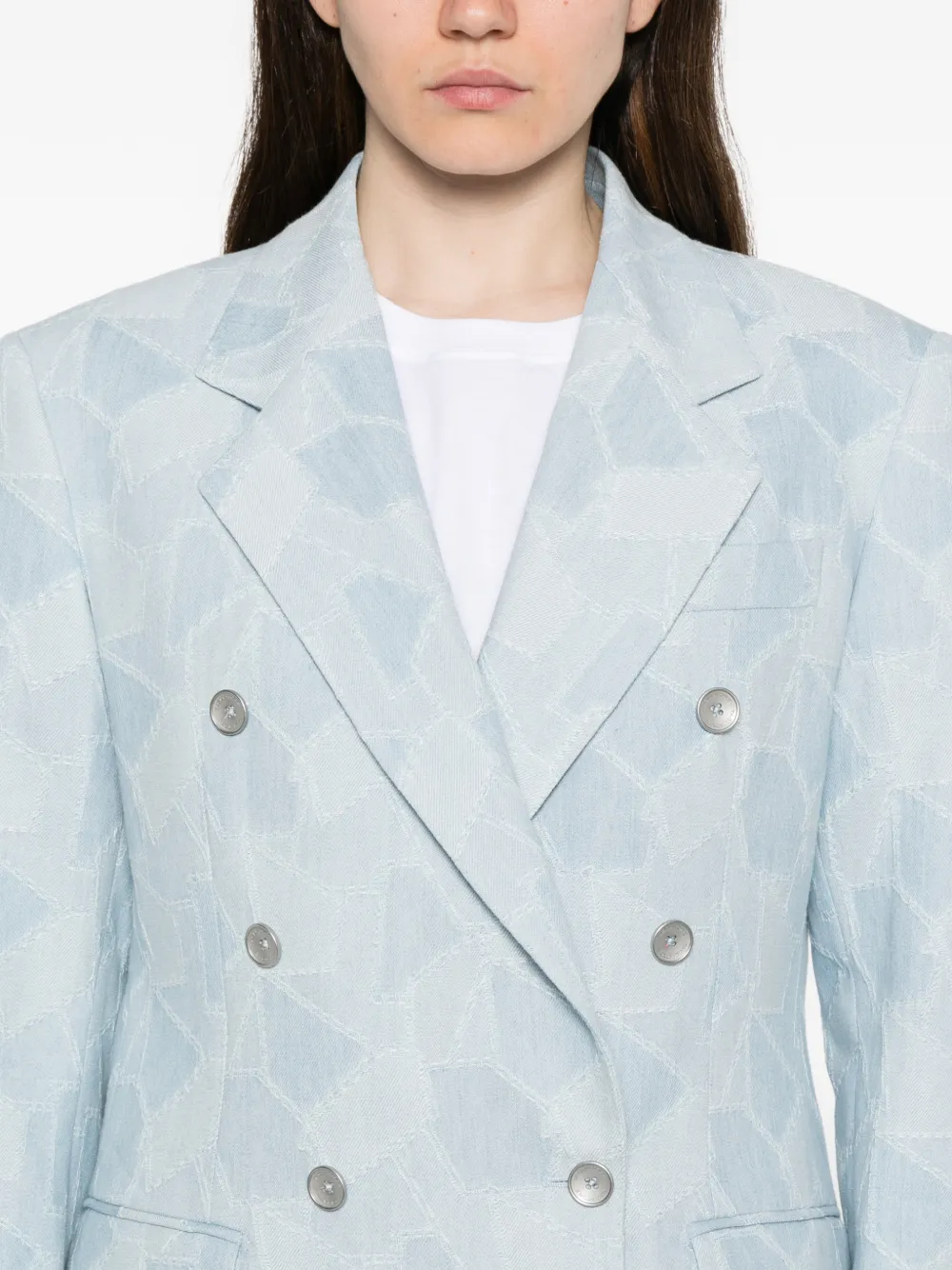 Tagliatore Blazer met dubbele rij knopen Blauw