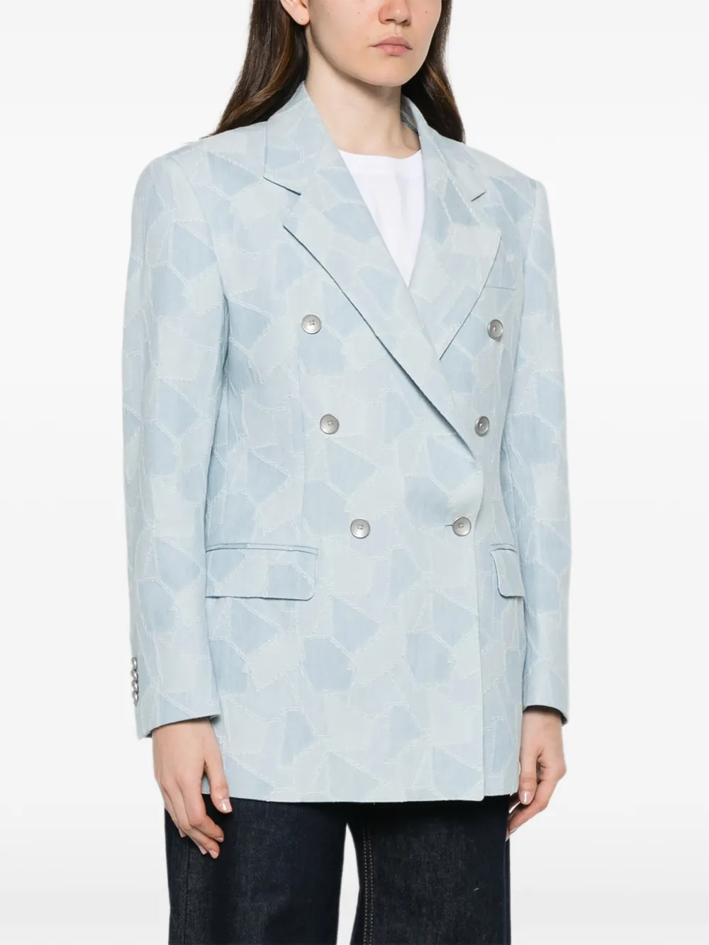 Tagliatore Blazer met dubbele rij knopen Blauw