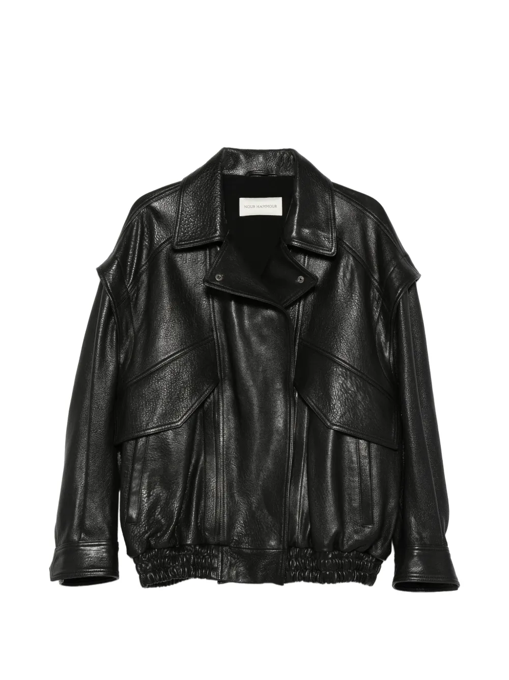 Nour Hammour Giacca Micah con tasche - Nero
