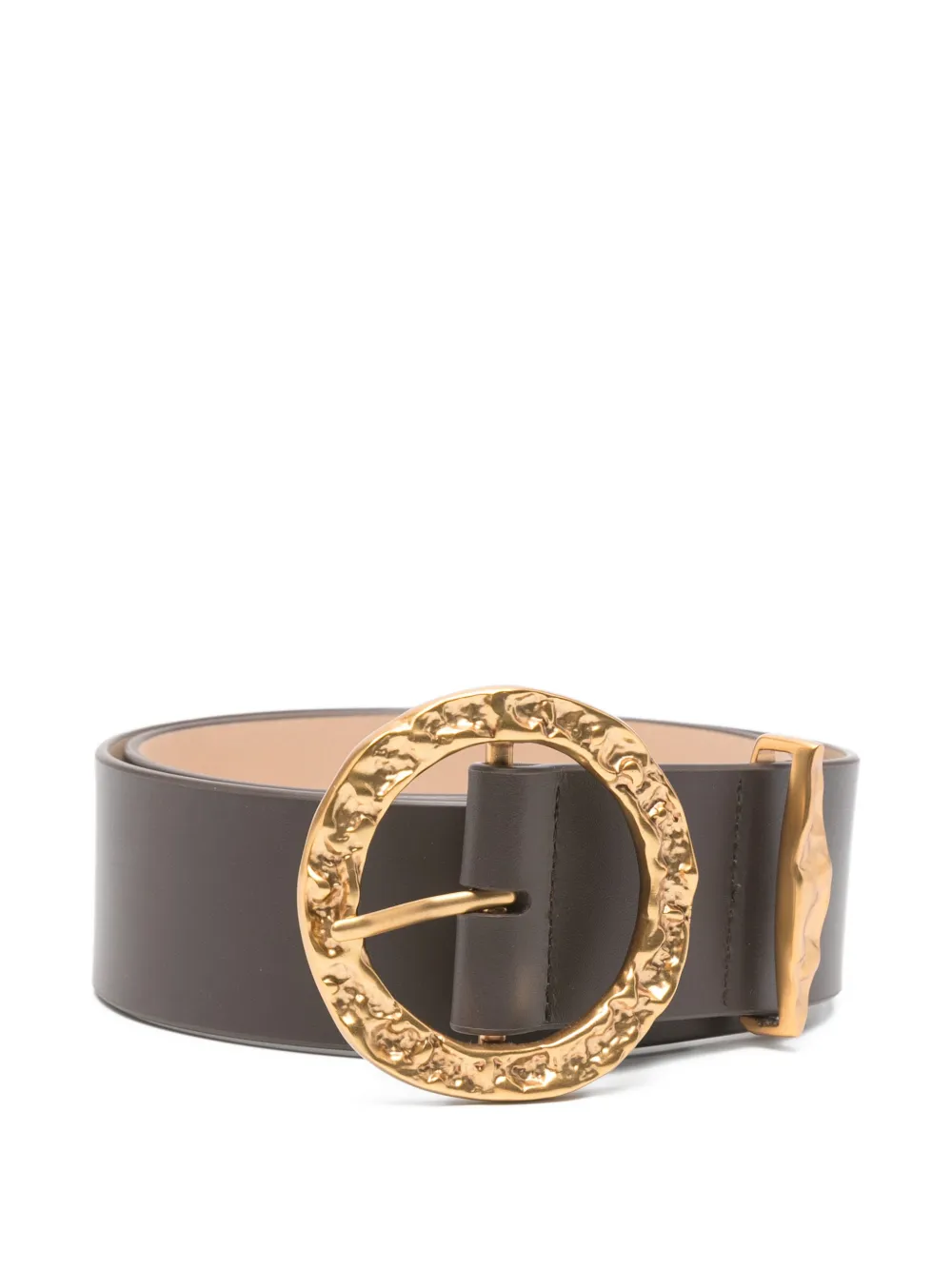 ZIMMERMANN Solena textured round buckle belt - Marrone